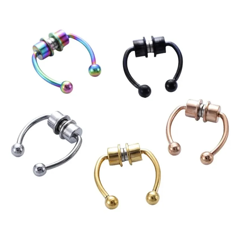 Body Jewelry Septum - 1/2/3 шт. фальшивые магнитные кольца для