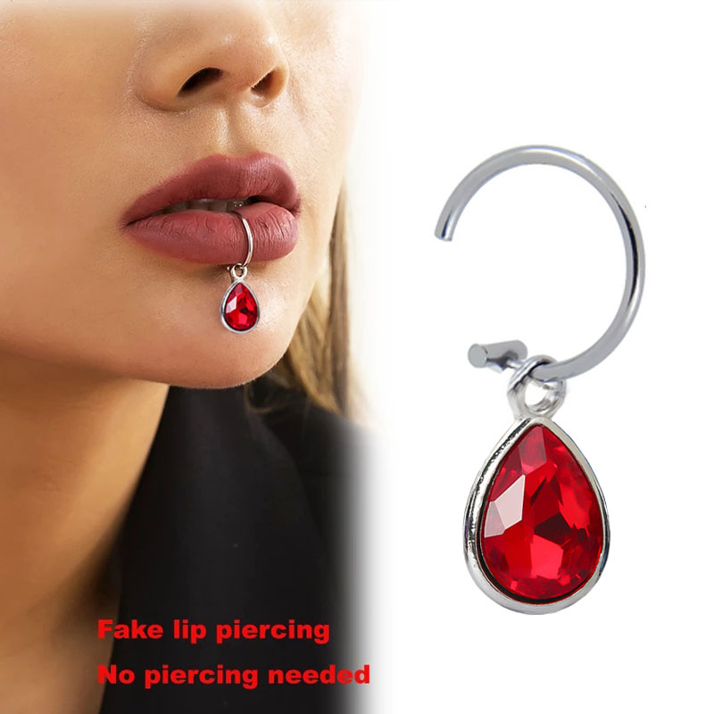 Body Jewelry Septum - Поддельный пирсинг для губ, 1 шт.,