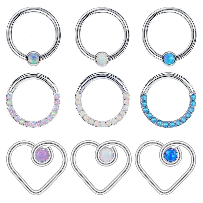 Zs Body Jewelry - ZS 16G кольцо из опалового камня
