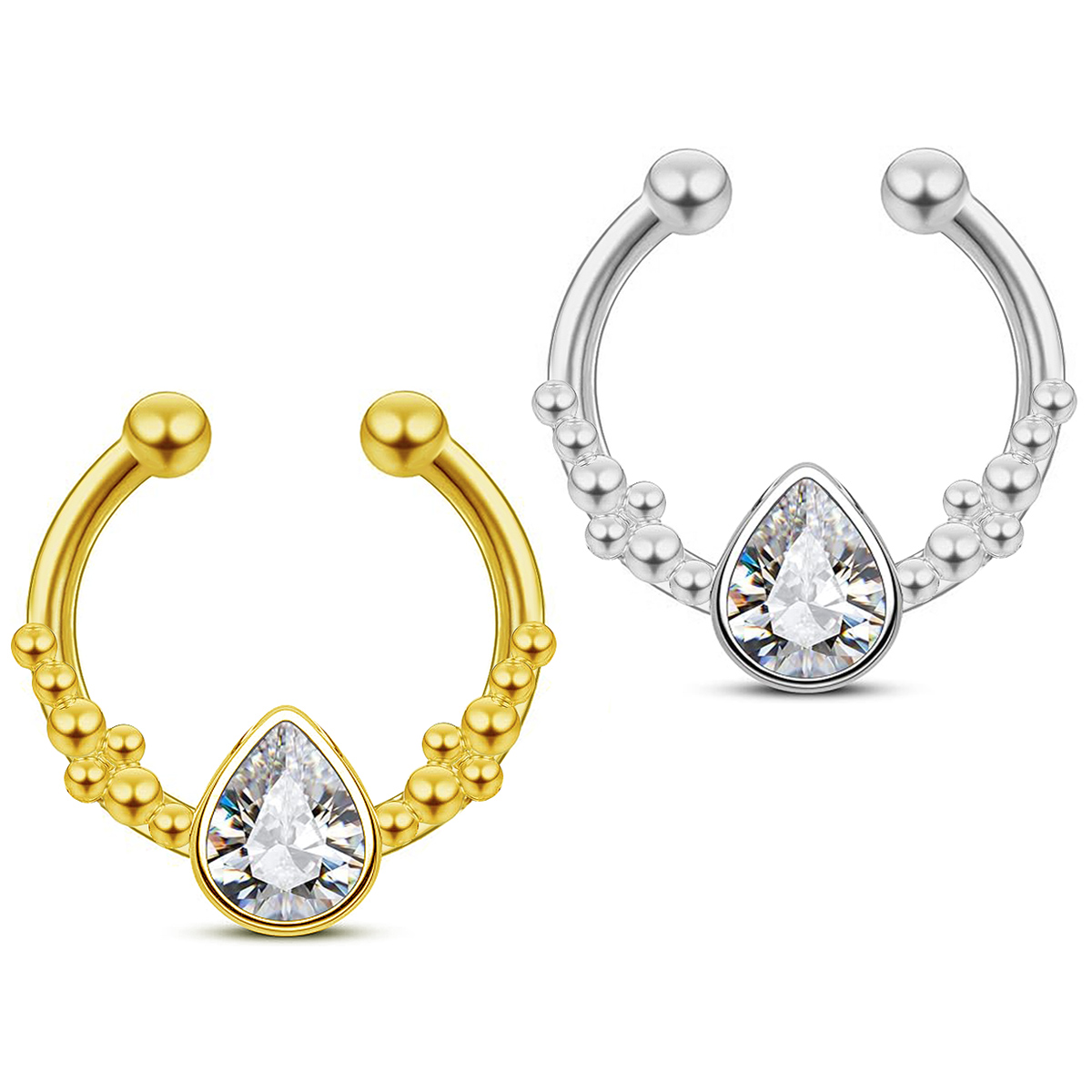Helix Cartilage Ring - Кольцо-кликер для септума из нержавеющей стали