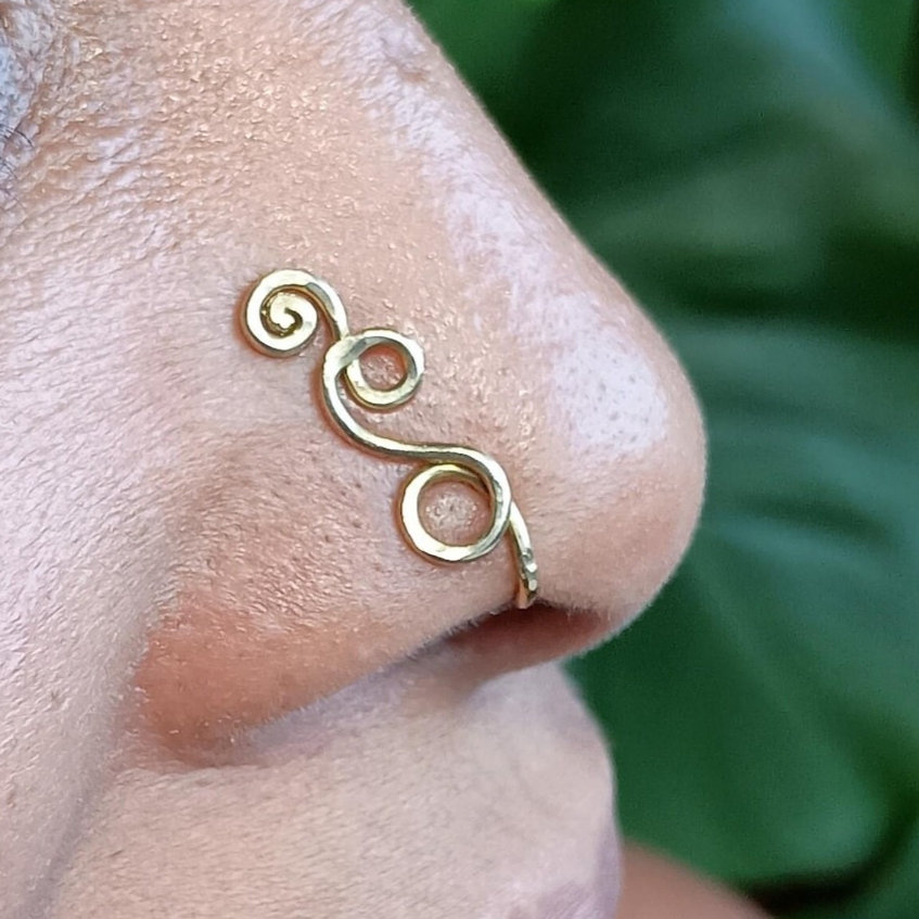 Body Jewelry Septum - Имитация пирсинга: кольцо-манжета для носа/септума из
