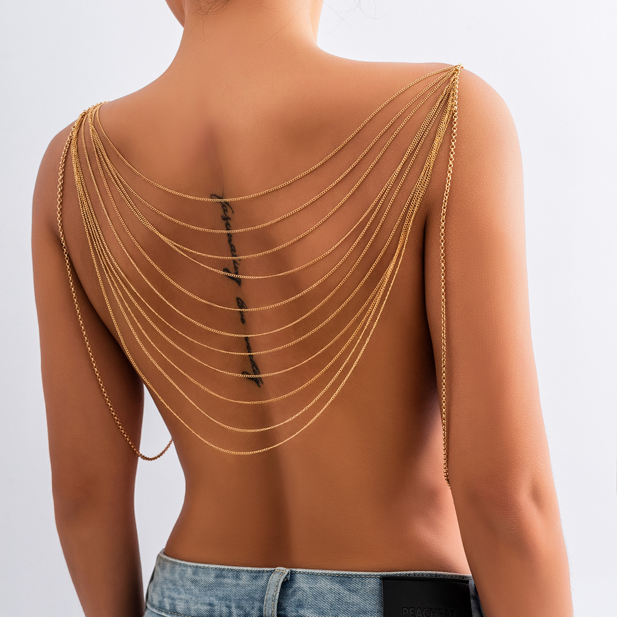 Body Jewelry Harness - Классическая многослойная цепочка для тела с