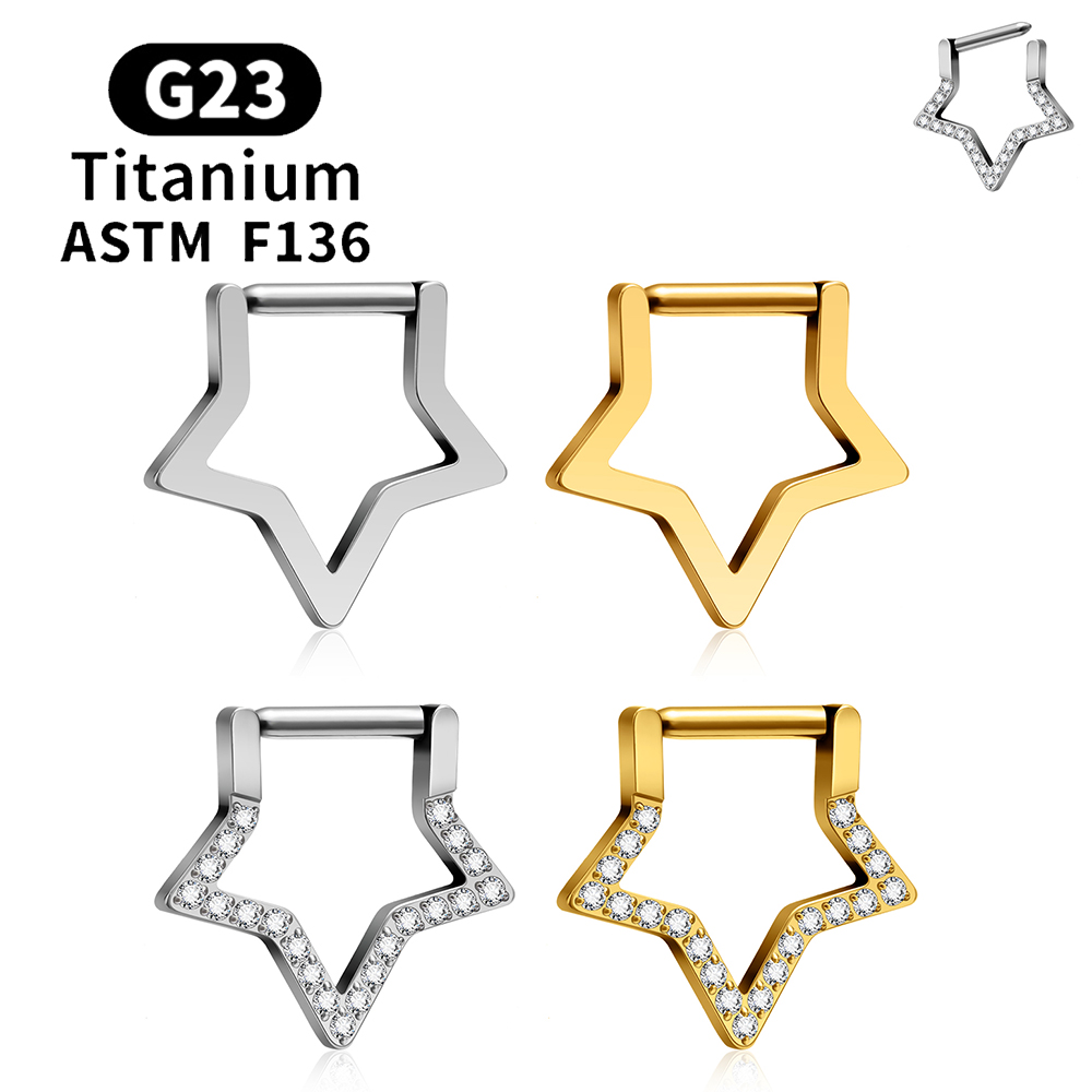 Helix Cartilage Ring - ASTM F136 G23 Титановые серьги с