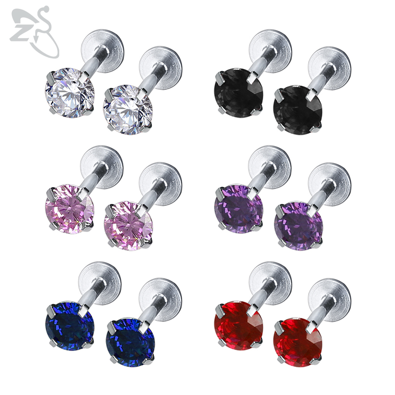 Zs Body Jewelry - Набор колец для пирсинга губ ZS