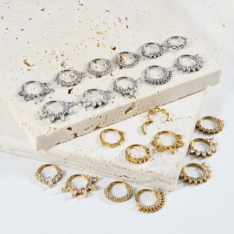 Body Jewelry Septum - 31BB Кристалл Кольцо Хряща Носа Уха