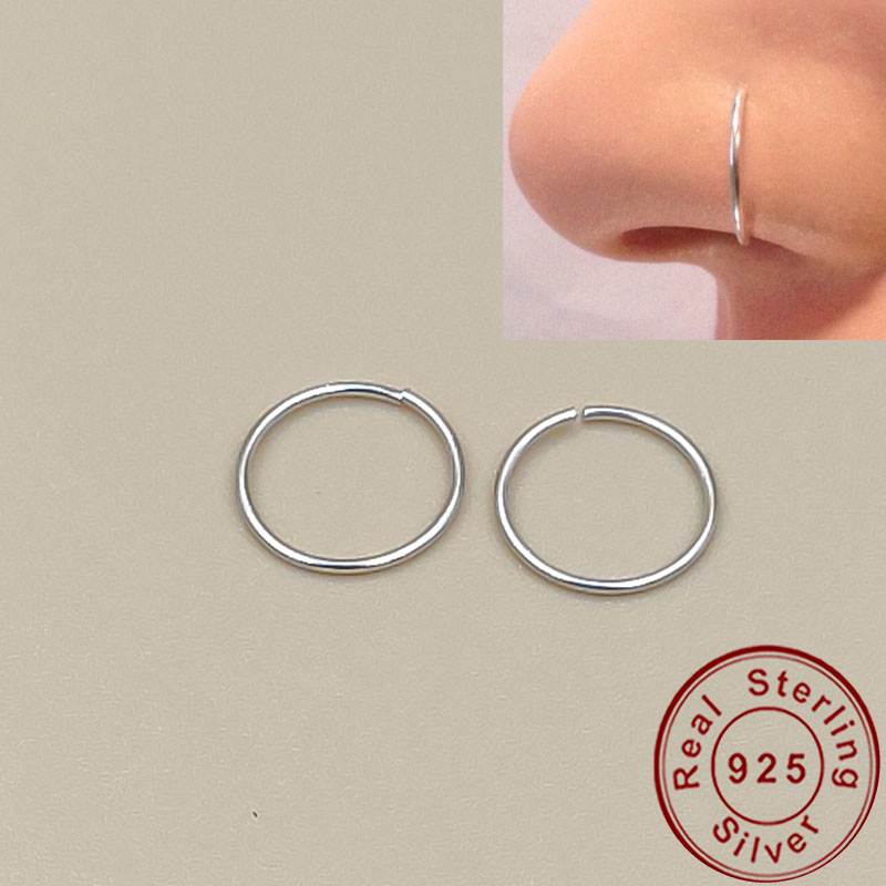 Helix Cartilage Ring - Женское кольцо для носа, серебро 925