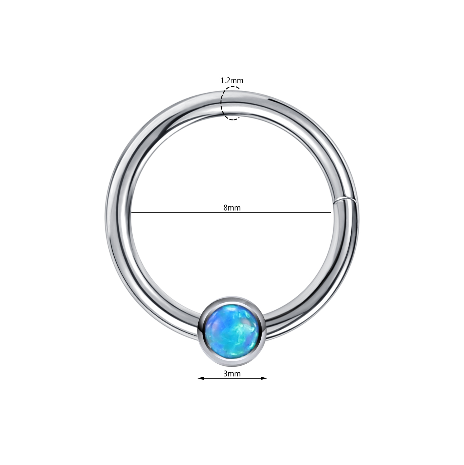 ZS 16G кольцо из опалового кам – обзор и цена Zs Body Jewelry