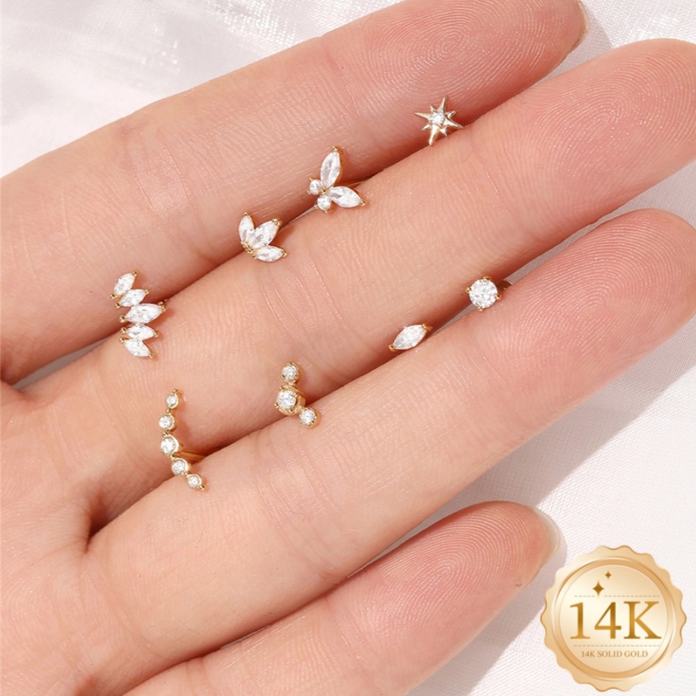 DIeSchein 14K Золотой серьга-к – обзор и цена Body Jewelry Septum