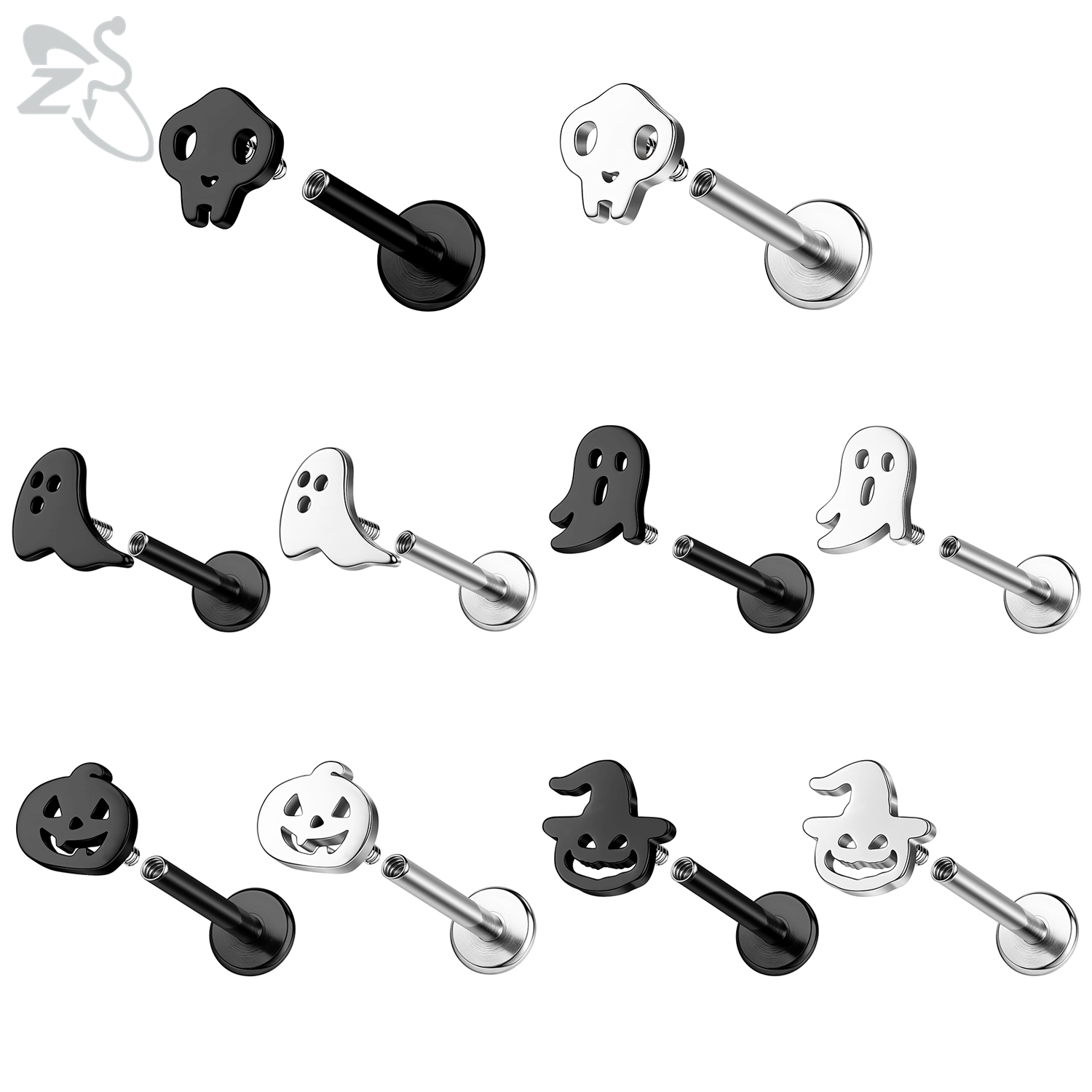 1 шт., серьги-гвоздики из нерж – обзор и цена Zs Body Jewelry