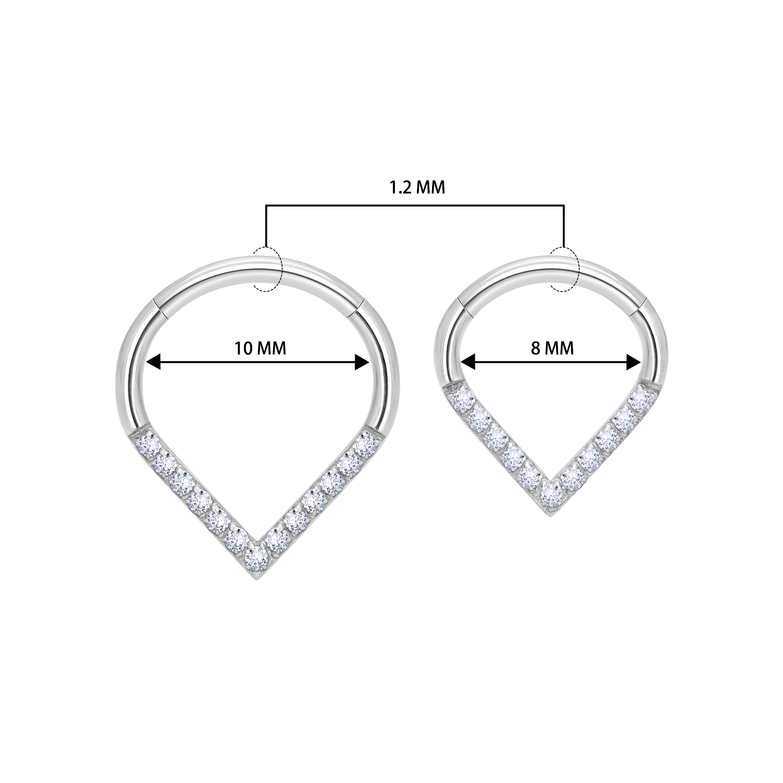 Титановые серьги-кольца ASTM F – обзор и цена Helix Cartilage Ring