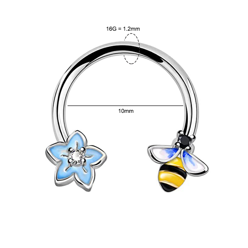 Кольцо для пирсинга 16G из хир – обзор и цена Helix Cartilage Ring
