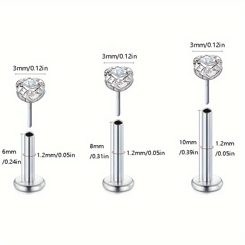6 шт. безрезьбовых серег с пло – обзор и цена Helix Cartilage Ring